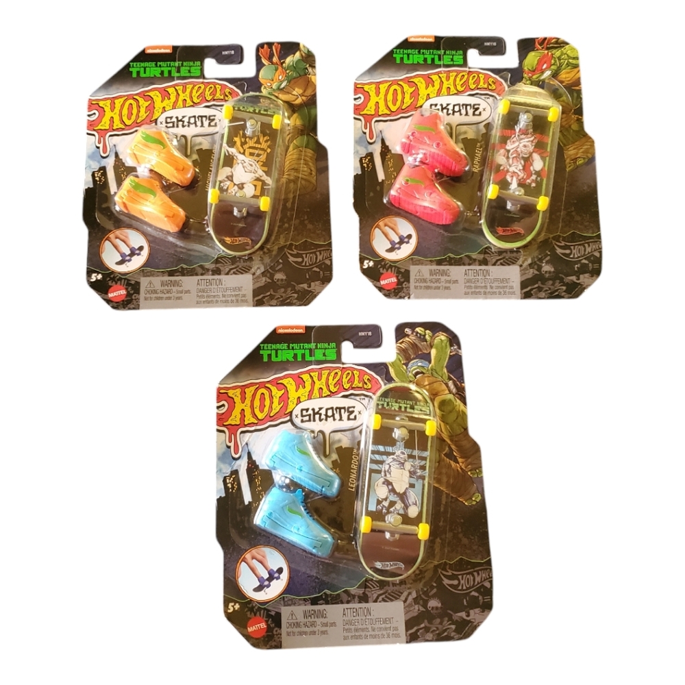 2024 Hot Wheels Skate - Teenage Mutant Ninja Turtles - Set of 3 - New/Sealed